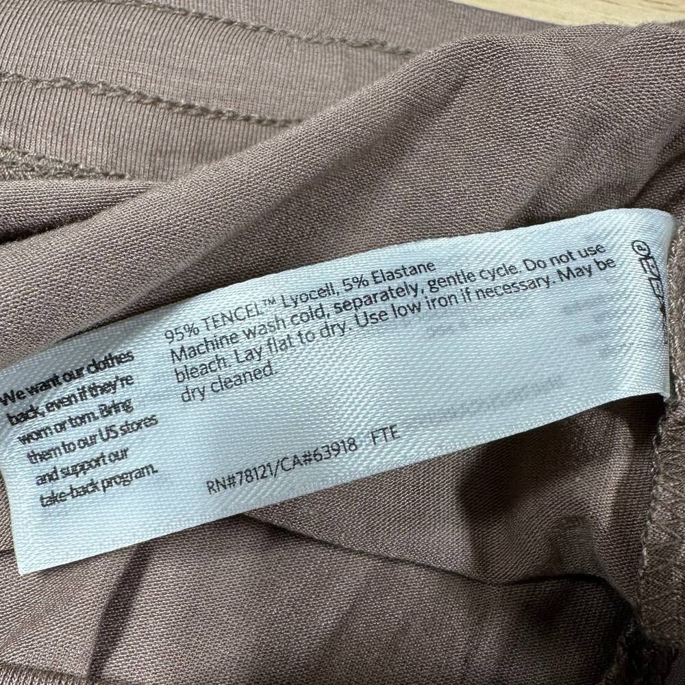 Eileen Fisher NWT Fine Jersey Jogger Pants Easy Fit Ankle Length Barley Size XS - Picture 7 of 10